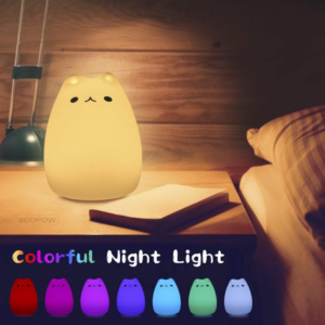 Click to View Color Changing Cat Night Light