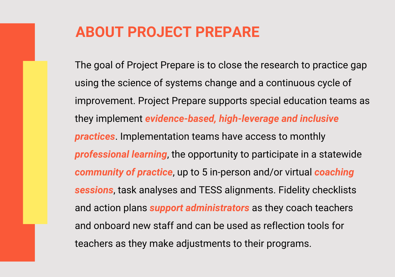 About Project Prepare
