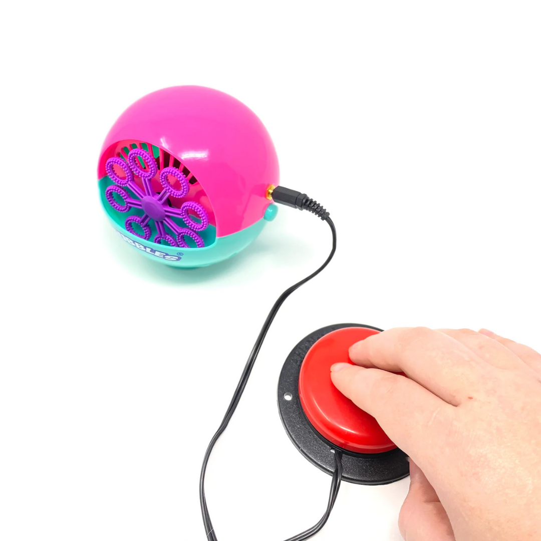 Click to View Switch Adapted Mini Bubble Machine 